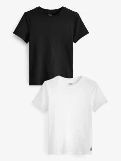 Blanc - Lot de 2 t-shirts Polo Ralph Lauren à col rond