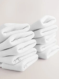 Blanc - Paquet de chaussettes pour bébé 10 (0mois-2ans)