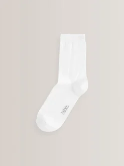 Blanc - 10{Paquet de chaussettes en coton riche