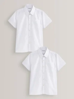 Blanc - 2{Paquet de chemises scolaires Manches courtes (3-17ans)