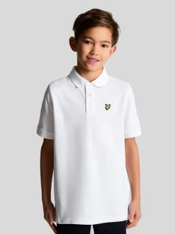 Blanc - Polo Lyle & Scott classique pour garçon