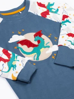 Blanc - Pyjama Frugi Jamie Jim Jams