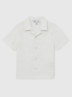 Blanc - Reiss Emil SmileyWorld | Chemise Reiss Wave texturée