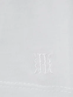 Blanc - T-shirt à col ras du cou en coton Reiss Bless