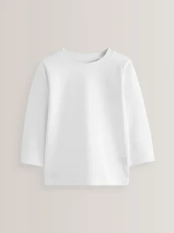 Blanc - T-shirt à manches longues (3mths-7yrs)