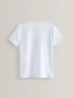 Blanc - T-shirt de sport (3-16ans)