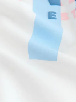 Blanc - T-shirt graphique oversize Baker by Ted Baker