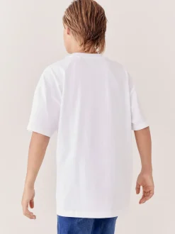 Blanc - T-shirt Manches courtes (3-16ans)