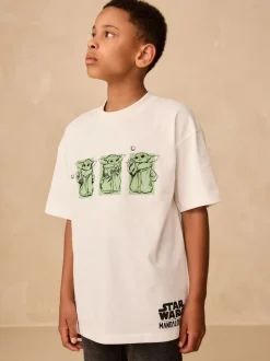 Blanc - T-shirt Mandalorian à manches courtes (3-16ans)