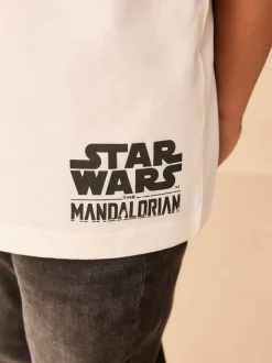 Blanc - T-shirt Mandalorian à manches courtes (3-16ans)