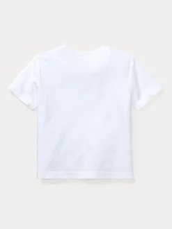 Blanc - T-shirt Polo Ralph Lauren jersey à logo bébé