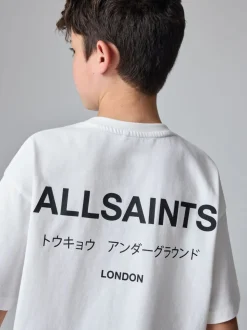 Blanc - T-shirt smALLSAINTS oversize en Coton à Col rond
