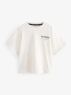 Blanc - T-shirt smALLSAINTS oversize en Coton à Col rond
