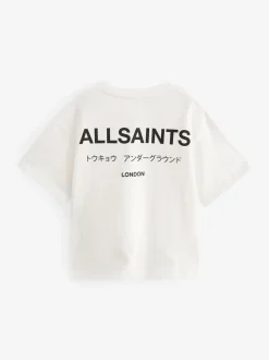 Blanc - T-shirt SmallSaints Oversize Girls Underground Col rond