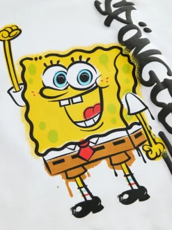 Blanc - T-shirt SpongeBob (3-16ans)