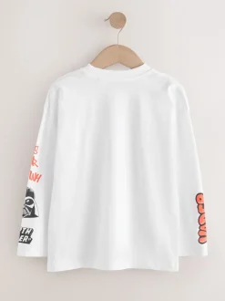 Blanc - T-shirt Star Wars manches longues (3-16ans)