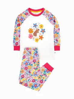 Blanc craie - Pyjama Frugi Jamie Jim Jams