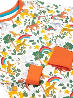 Blanc craie - Pyjamas Frugi Noël Sundown