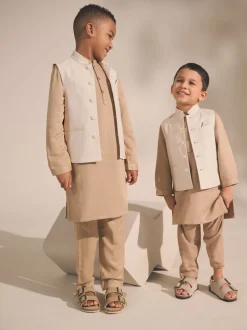 Blanc écru - Gilet de l’Aïd (3mois-16ans)