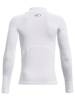 Blanc perlé - T-shirt Under Armour Heat Geat à manches longues à col fictif