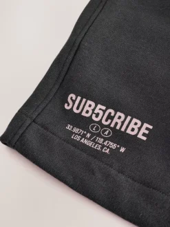 Blanc/anthracite - Subscribe Ensemble t-shirt et short à manches courtes (3-16ans)