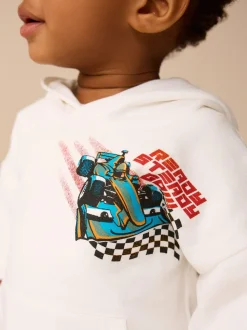 Blanc/aqua - Ensemble sweat-shirt et short (3mths-8yrs)