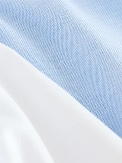 Blanc/Bleu - Lot de 2 chemises Oxford riches en coton à manches courtes (3-16ans)