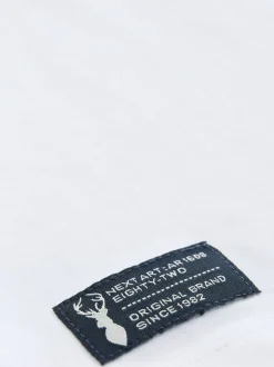 Blanc/Bleu Texturé - T-shirt Manches courtes coloré (3-16ans)