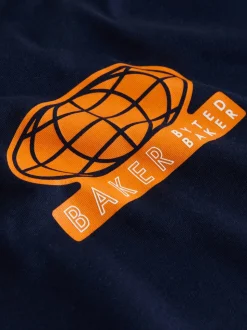 Blanc/bleu/bleu marine - Lot de t-shirts Baker by Ted Baker Graphic Imprimé 3 Lot