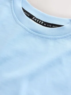 Blanc/bleu/bleu marine - Lot de t-shirts Baker by Ted Baker Graphic Imprimé 3 Lot