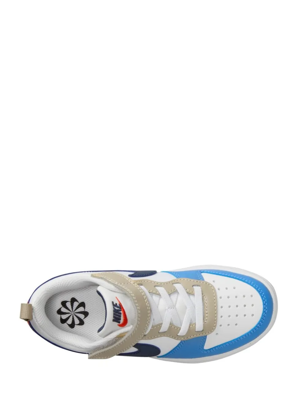 Blanc/bleu/rouge - Nike Baskets Junior Court Borough Low Recraft