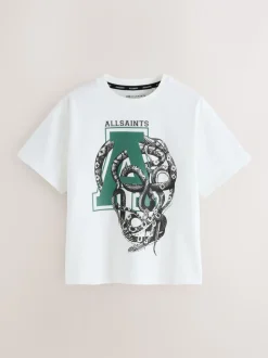 Blanc/Cadeux - SmallSaints T-shirt oversized Graphic Crew pour garçons