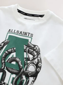 Blanc/Cadeux - SmallSaints T-shirt oversized Graphic Crew pour garçons