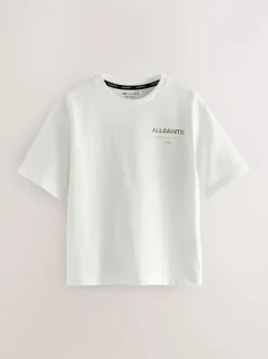 Blanc/camouflage - T-shirt smALLSAINTS oversize en Coton à Col rond