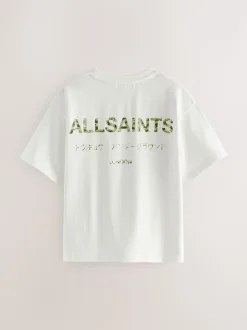 Blanc/camouflage - T-shirt smALLSAINTS oversize en Coton à Col rond