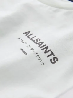 Blanc/Gris - T-shirt smALLSAINTS oversize en Coton à Col rond