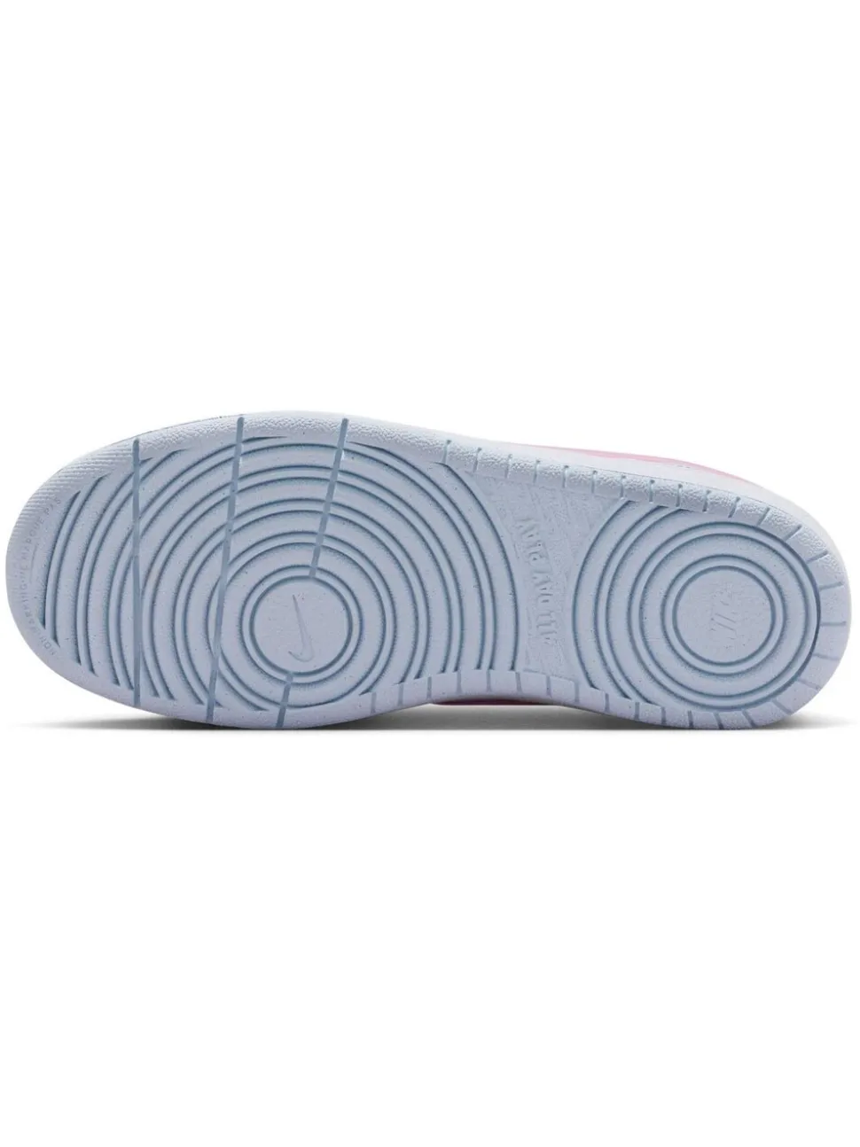 Blanc/gris rose - Baskets basses Nike Youth Court Borough