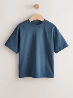 Blanc/Marine/Vert/Orange - Lot de 4 t-shirts à manches courtes (3-16 ans)