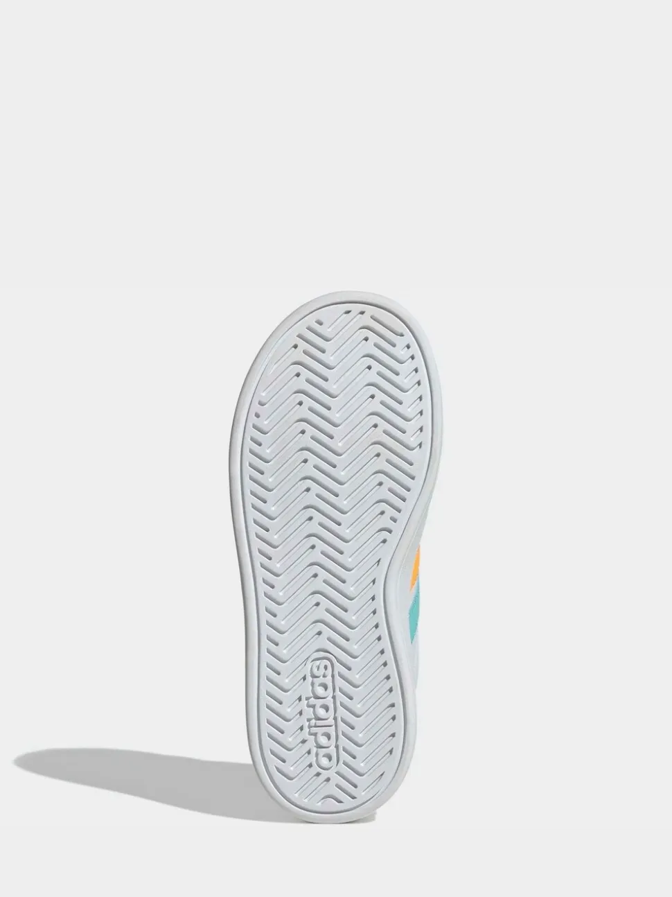 blanc/multicolore - adidas Grand Court 3.0 Baskets enfant à lacets élastiques