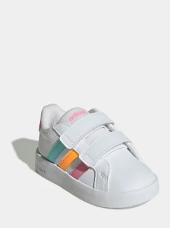 blanc/multicolore - adidas Grand Court 3.0 Baskets bébé