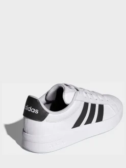 Blanc/Noir - adidas Grand Court 3.0 Baskets junior