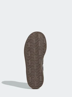 Blanc/Noir - adidas Vl Cour 3.0 Baskets enfant en daim à lacets