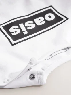 Blanc/Noir - Barboteuse Band bébé