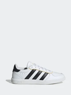 Blanc/Noir - Baskets junior adidas Breaknet Sleek Lace Junior