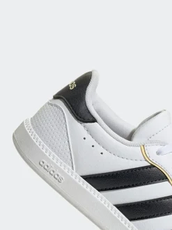 Blanc/Noir - Baskets junior adidas Breaknet Sleek Lace Junior