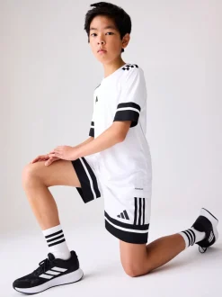 Blanc/Noir - Maillot adidas Squadra 25 enfant