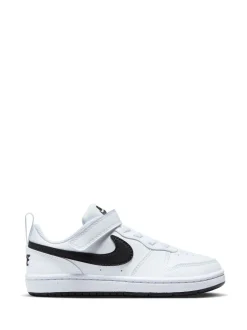 Blanc/Noir - Nike Baskets Junior Court Borough Low Recraft