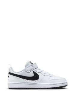 Blanc/Noir - Nike Baskets Junior Court Borough Low Recraft
