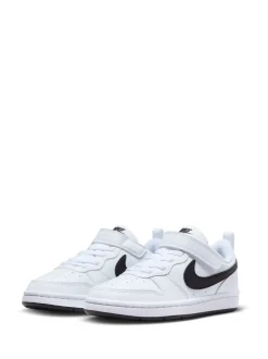 Blanc/Noir - Nike Baskets Junior Court Borough Low Recraft