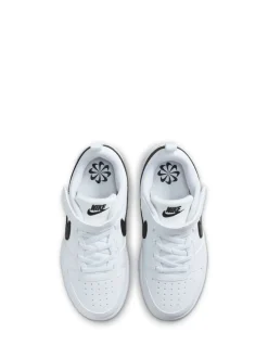 Blanc/Noir - Nike Baskets Junior Court Borough Low Recraft